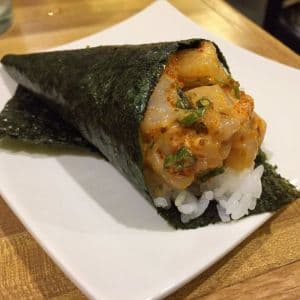 Spicy Scallop Hand Roll